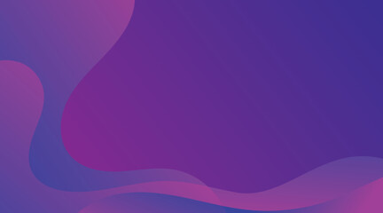 Wall Mural - Abstract border background with purple gradient wavy shapes flowing smoothly, suitable for website, banner, wallpaper design