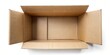 © Collection - Empty cardboard box on top view isolated on white background
