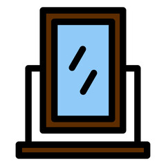 Sticker - mirror icon