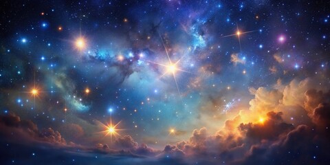 high angle abstract night sky background with stars and nebulae space astronomy universe galaxy cele