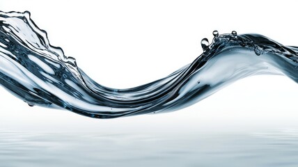 Poster - A wave of water with a lot of bubbles