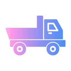 Wall Mural - truck Gradient icon