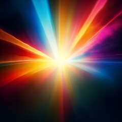 Wall Mural - abstract rainbow background