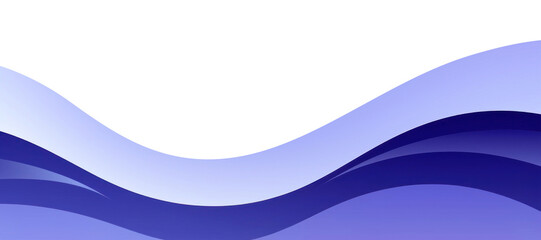 Sticker - PNG Abstract blue wave border, transparent background