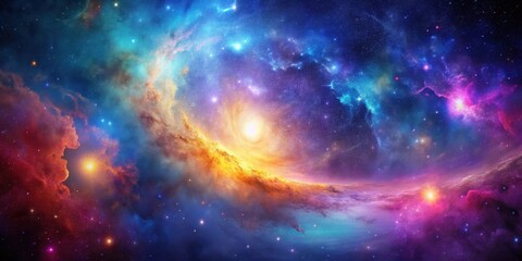 Wall Mural - vibrant galaxy backdrop perfect for sparking creative inspiration, colorful, galaxy, backdrop, creat