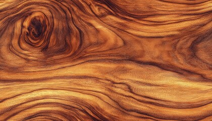 Poster - Close-up image of natural, rich brown wooden texture with intricate grain patterns, ideal for backgrounds and design inspiration.