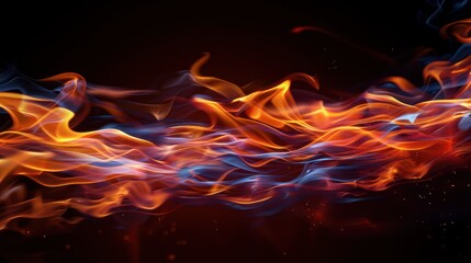 Poster - Abstract Fire Flames