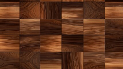 Wall Mural - Seamless Wooden Texture Background - Brown Wood Grain Pattern.