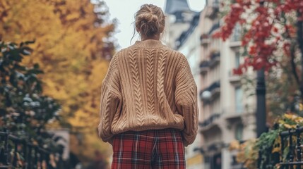 Poster - Autumn Stroll Through the City Streets