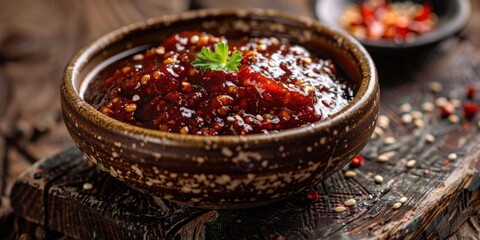 Traditional sauce made from fermented soybean paste and chili paste