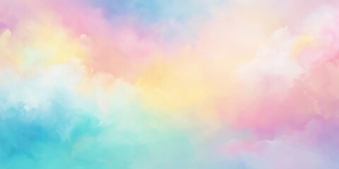 Sticker - Soft abstract pastel background with gentle hues of pink, blue, and yellow , pastel, soft, abstract, background, gentle, hues