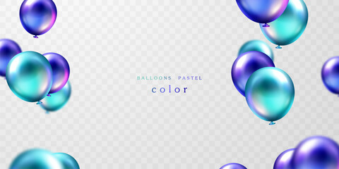 Wall Mural - elegant colorful balloon background Vector illustration