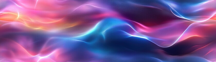 Wall Mural - Abstract colorful waves with fluid gradients. Vibrant digital art background in pink, blue, and purple hues, perfect for creative design projects.