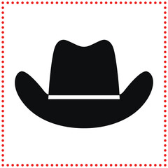 Classic Cowboy Hat Silhouette   Ideal for Country Music Designs