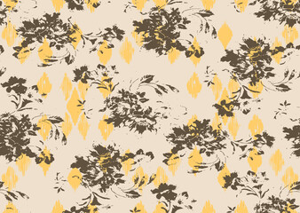 autumn leaves seamless pattern