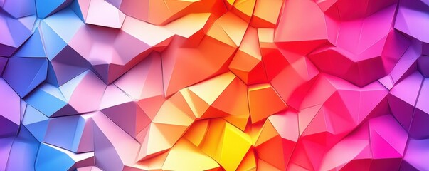 vibrant abstract geometric background with colorful polygonal shapes and a gradient effect. perfect 