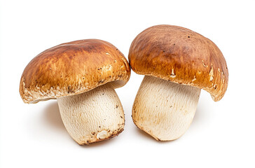 boletus mushrooms isolated on a white background