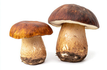 Wall Mural - boletus mushrooms isolated on a white background