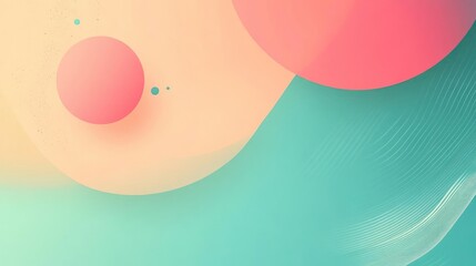 Wall Mural - Futuristic, colorful abstract space concept with geometric shapes and patterns.
