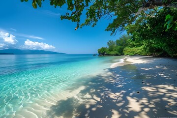 Wall Mural - Beautiful tropical beach and sea landscape