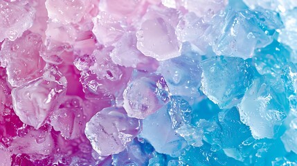 A vivid view of a feature layer of shaved ice