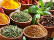 © Aleks - Healthy lifestyle, fresh herbs and spices, aromatic and colorful.