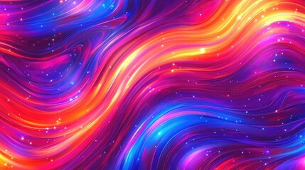 Abstract neon liquid wavy background. Liquid art, marbling texture