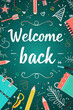 © Suliman - a poster with a quote welcome back to the words welcome back.