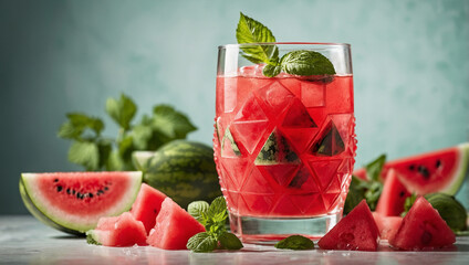 Poster - watermelon juice