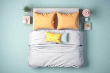 Wall Mural - Bedroom bedroom furniture cushion.