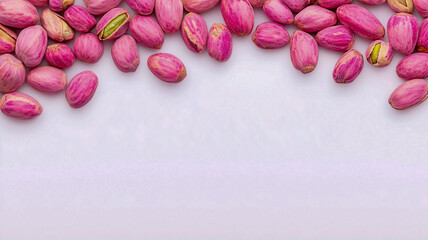 peeled pistachio nuts background