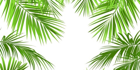 Wall Mural - palm tree leaves