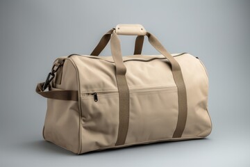 Canvas Print - Duffle bag  handbag luggage studio shot.