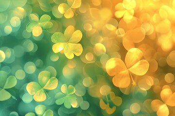 Clover leaf pattern bokeh effect background backgrounds outdoors nature.