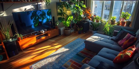 Wall Mural - living room interior