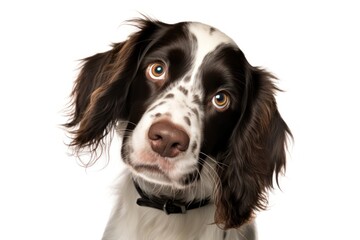 Wall Mural - Confused dog spaniel animal mammal.