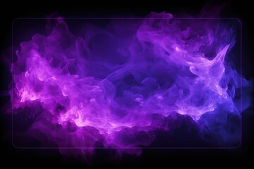 Canvas Print - Neon purple toxic smoke backgrounds darkness glowing.