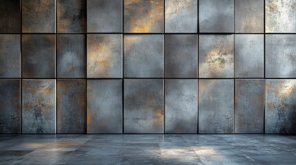 Wall Mural - Industrial Tile Wall Interior