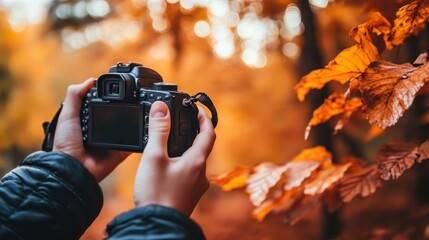 Sticker - Capturing the Essence of Autumn: A Photographer's Delight