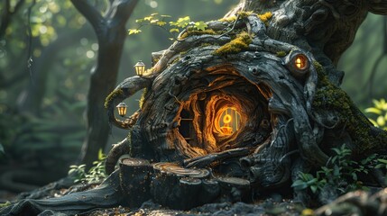 Canvas Print - Enchanted Treehouse