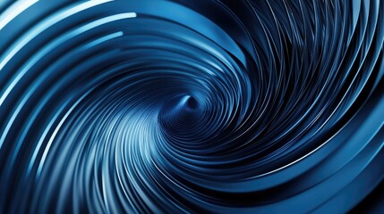 Poster - Blue Spiral Close-Up