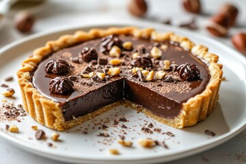 Poster - Delicious Chocolate Hazelnut Tart