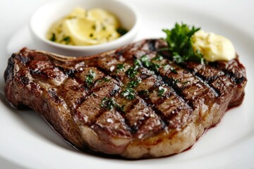 Poster - Grilled Steak with Butter and Parsley