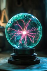 Wall Mural - Plasma Ball on Table