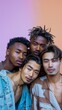 © liliyabatyrova - Four men with dreadlocks pose for a photo