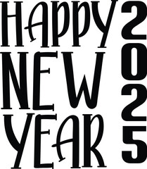 Wall Mural - happy new year 2025