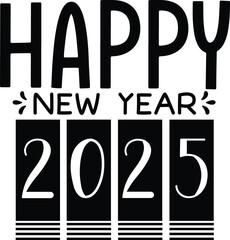 Wall Mural - happy new year 2025