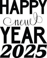 Wall Mural - happy new year 2025