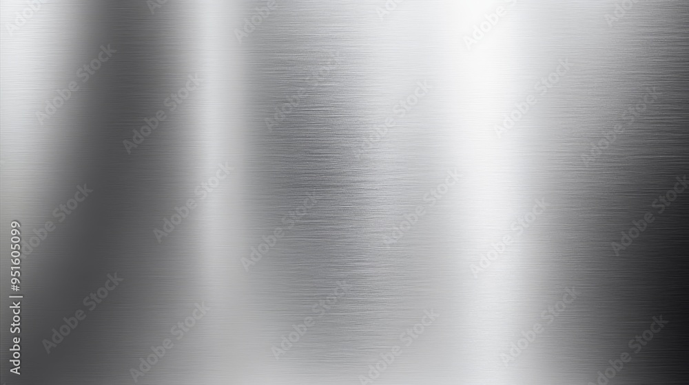 Brushed Metal Texture Silver Metallic Background Shiny Steel Surface ...