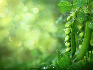 Wall Mural - pea background